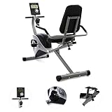 CAPITAL SPORTS Swizor X Sitzergometer Heimtrainer Beintrainer (Tretsystem: 4kg Schwungrad mit magnetischem Bremssystem, stufenlos einstellbarer Widerstand, Trainingscomputer mit LCD-Display, belastbar bis 120kg) schwarz oder silber - 2