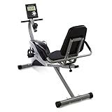 CAPITAL SPORTS Swizor X Sitzergometer Heimtrainer Beintrainer (Tretsystem: 4kg Schwungrad mit magnetischem Bremssystem, stufenlos einstellbarer Widerstand, Trainingscomputer mit LCD-Display, belastbar bis 120kg) schwarz oder silber - 4