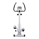 Klarfit MOBI SUPREME Fitnessbike Heimtrainer Ergometer (Trainingscomputer mit LCD-Display, Pulsmesser, 8kg Schwungrad mit magnetischem Bremssystem, 16 Widerstandsstufen, belastbar bis 120 kg) weiß - 3