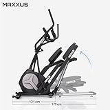 MAXXUS® CROSSTRAINER CX 4.3f, klappbar, mit elliptischem Bewegungsablauf (Ellipsentrainer), 26kg Schwungmasse, 51cm Schrittlänge. Platzsparend und stabil. Ideal für die Wohnung und kleine Trainingsräume. Transportrollen, Trainingsprogramme, HRC-Programme, Userprogramm, elektr. gesteuertes Magnetbremssystem, flache, elliptische Laufbewegung, robuster Stahlrahmen - 3