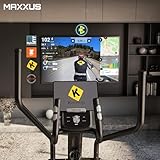 MAXXUS® CROSSTRAINER CX 4.3f, klappbar, mit elliptischem Bewegungsablauf (Ellipsentrainer), 26kg Schwungmasse, 51cm Schrittlänge. Platzsparend und stabil. Ideal für die Wohnung und kleine Trainingsräume. Transportrollen, Trainingsprogramme, HRC-Programme, Userprogramm, elektr. gesteuertes Magnetbremssystem, flache, elliptische Laufbewegung, robuster Stahlrahmen - 2