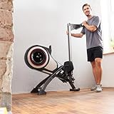 SportPlus Turbinen Rudermaschine, Computer inkl. 5 kHz Pulsempfänger, bis 150 kg Benutzergewicht, klappbar, geprüft nach EN ISO 20957-1/EN 957-7, Studioklasse - 3