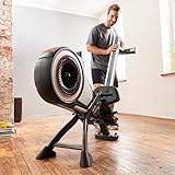 SportPlus Turbinen Rudermaschine, Computer inkl. 5 kHz Pulsempfänger, bis 150 kg Benutzergewicht, klappbar, geprüft nach EN ISO 20957-1/EN 957-7, Studioklasse - 7