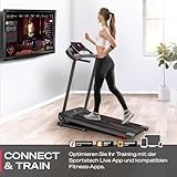 Sportstech F10 Laufband mit Smartphone App Steuerung, Pulsgurt im Wert von 39,90 € inklusive, Bluetooth, 1PS, 10 KM/H, für Geh- und Lauftraining mit 13 Programmen – kompakt klappbar verstaubar - 6