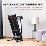 Sportstech F10 Laufband mit Smartphone App Steuerung, Pulsgurt im Wert von 39,90 € inklusive, Bluetooth, 1PS, 10 KM/H, für Geh- und Lauftraining mit 13 Programmen – kompakt klappbar verstaubar - 8