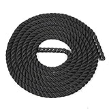 Femor 9/12/15M Schwarz Fitness Tau Trainingsseil Schlagseil Battle Rope Schlangenseil ∅ 3.8cm – mehr Stabilität - 8