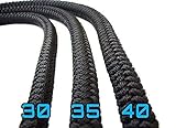 Blackthorn Battle Ropes – Premium Schwungseil, Trainingsseil, Fitnessseil von 30 bis 40mm Durchmesser - 2
