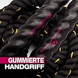 BattleRope Sportseil »Xerxes« / Schwungseil für Sprung- Kletter- CrossFit-Training, Kraftausdauer und Tauziehen / 9m, 12m & 15m / 3,8 cm dick - 5