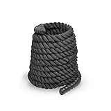 Phoenix Fitness Unisex 10 m Battle Rope, Schwarz, 10 m