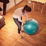 Gymnastikball »Pluto« inklusive Ballschale / Robuster Sitzball und Fitnessball von 55 cm bis 85 cm / verschiedene Größen und Farben (pink blau rot türkis grün schwarz) - 7