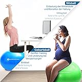 Premium Gymnastikball “Massage Gym Ball” von Sportastisch :: Yogaball mit 2 Oberflächen für ideales Fitnesstraining :: INKLUSIVE Fußpumpe :: Durchmesser 65cm :: mit Noppen für angenehmen Massageeffekt :: max. Belastung bis zu 250 kg :: kostenloses eBook :: geprüfte Markenqualität :: ideal für Einsteiger oder Profis :: Exklusives Design :: Perfekt geeignet für Zuhause oder im Büro :: inklusive 3 Jahren Sportastisch Produktgarantie - 5