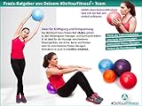 Mini Pilates Ball »Balle« 18cm / 23cm / 28cm Gymnastikball für Beckenübungen, Stärkung der Bauchmuskulatur und partielle Massage. Erhältlich in aktuellen Trendfarben : blau, türkis, silber, violett, grün, gelb, orange und himmelblau - 5