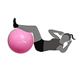 FOURSCOM® Gymnastikball mit Pumpe 50CM/ 60CM/ 70CM Berstsicher Fitnessball Yoga Ball Dunkelgrau/ Pink/ Blau - 3