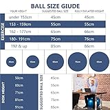Gymnastikball Deluxe Sitzball mit Pumpe in versch. Größen - 5