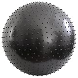 Gymnastikball mit Massage Noppen Balance Dome, Massageball 55, 65, 75 cm Anthrazit | Sitzball Fitnessball - 5