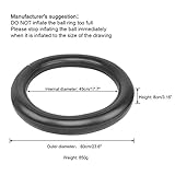 Nur Ring Trideer Ballschale/Anti-Burst Aufblasbaren Ring mit Pumpe Set Kit für Gymnastikball von 65 bis 85cm Durchmesser 