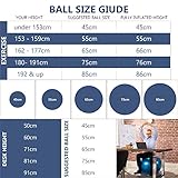 Gymnastikball 65, 75, 85, 95 cm + Pumpe Sitzball Hüpfball Fitnessball Medizinball - 7