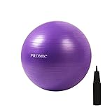 PROMIC Gymnastikball mit Pumpe, Anti-Burst-Balance Core Übung Ball Sitzball und Fitness ball von 55cm bis 75cm