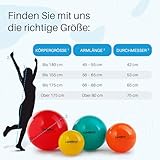 Pezzi Gymnastik Ball Standard 65 cm Therapie Sitzball Fitness anthra - 4