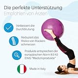 Pezzi Gymnastik Ball Standard 65 cm Therapie Sitzball Fitness anthra - 5