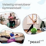 Pezzi Gymnastik Ball Standard 65 cm Therapie Sitzball Fitness lindgrün - 3