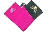 Fitnesshandtuch mit Fixierung / 120 x 40 cm / Fitness / Fitnessstudio / Krafttraining / Sporthandtuch / Handtuch – 100 % Baumwolle – schwarz, pink, grau, blau – auch als Set - 7