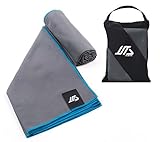 Justa – Sport Handtuch und Reise Handtuch – Super saugfähig und schnell trocknend, ideal für Camping, Strand, Schwimmbad, Fitnessstudio oder Bad