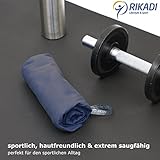 2er-Set schnelltrocknender Mikrofaser Handtücher mit EXTRA großer Reißverschluss-Ecktasche – [75x145cm & 40x60cm] – ideal als Reisehandtuch, Sporthandtuch, Yogahandtuch, Handtuch – Geeignet für Reisen, Fitness, Sport, Camping, Outdoor, Yoga… - 7