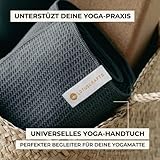 Lotuscrafts Yogahandtuch GRIP – rutschfest (Wet Grip)- hohe Bodenhaftung (Silikonbeschichtung) – 183 x 61 cm – ideal für Hot Yoga, Ashtanga – hautfreundliche und saugfähig - 6