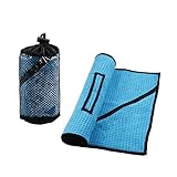 dyzd Mehrzweck-Gym Handtücher, Hohe Qualität Sport Handtuch, Mikrofaser Walf Checks Material, praktische Tragetasche aus Mesh 25 x 110 cm – Für Sport, Golf, Fitness, Camping und Strand, Reisen - 2