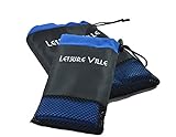 Leisure Ville 2x Mikrofaser Handtuch groß, klein (140x90cm/80x45cm) mit 2x Beutel; Reisehandtuch, Sporthandtuch, Camping - 8