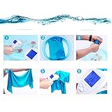 Sporthandtuch Fitnesshandtuch zur Abkühlung Cooling-towel kühlendes Handtuch in verschiedenen Farben 33×88 cm - 6