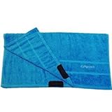 Trainings Handtuch Magnatic ® Fitnesshandtuch mit Magnet zur Hygiene und Komfort beim Training (Blau)