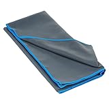 Mikrofaser Handtücher,  EveShine Schnell trocknendes  Ultrakompakt absorbierende und schnell trocknende Sporthandtücher zum Campen, für den Strand, Pool, Fitnessstudio, Yoga, Pilates und furs Bad – 27,6 Zoll x 55 Zoll - 2