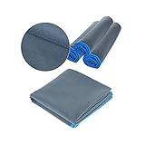 Mikrofaser Handtücher,  EveShine Schnell trocknendes  Ultrakompakt absorbierende und schnell trocknende Sporthandtücher zum Campen, für den Strand, Pool, Fitnessstudio, Yoga, Pilates und furs Bad – 27,6 Zoll x 55 Zoll - 3