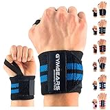 Handgelenkbandage [2er Set] Wrist Wraps 45 cm - Profi Bandagen für Kraftsport, Bodybuilding, Powerlifting, CrossFit & Fitness
