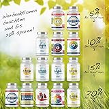 V Multi Spezial: 90 Multivitamin + Multimineral Kapseln – 22 Vitamine & Mineralien mit Extra Ginkgo Biloba & Ginseng in optimaler Bioverfügbarkeit für Körper und Geist – Qualität Made in Germany (1x74g) - 6