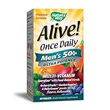 Nature's Way, Alive! Einmal täglich, Herren 50 +, Ultra Potenz, Multi-Vitamin & Whole Food Energizer, 60 Tabletten