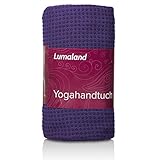 Lumaland Premium Mikrofaser Yoga Handtuch mit Antirutsch Noppen 60x180cm für die Yogamatte verschiedene Farben