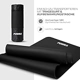 Powrx Gymnastikmatte Trainingsmatte Pilatesmatte Yogamatte Phthalatfrei 190 x 60 x 1.5 cm oder 190 x 100 x 1.5 cm in verschiedenen Farben - 2