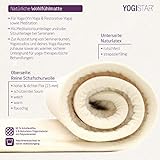 YOGISTAR Yogamatte Natur (Schafwolle) Umsäumt - 3