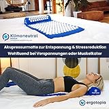 Ergotopia Akupressurmatte zur wohltuenden Entspannung / Massagematte für ruhige Momente und bessere Durchblutung / Inklusive Akupressurkissen - 2