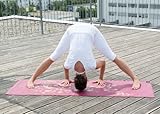 Yogistar Yogamatte basic Indian Flower – rutschfest – Bordeaux - 5
