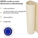 Schurwollmatte KHF Natur 1300gr. umsäumt, Schurwollmatte ca.1300gr. Gesamtgewicht/m² (Florgewicht ca.700 g/m²) eingefasst mit Webband (100% Polyester) Pflege: Schurwollmatte: handwaschbar mit einer milden Flüssigwaschsubstanz - 4