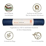 Natur-Kautschuk Yogamatte ECO PRO, extrem rutschfest, 4mm, maschinenwaschbar, 100% Naturmaterial, Ökotex 100, Naturkautschuk ohne Zusätze, ECOPRO - 5