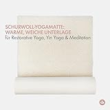 Schurwoll-Yogamatte VISHNU 75 (1.200g/m²), Schurwollmatte, Schurwolle, 200 x 75 cm - 3