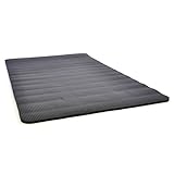 Yoga-Matte extra-dick extra-breit XXL Gymnastikmatte Fitnessmatte Pilates-Matte mit Tragegurt 190 x 102 x 1,5 cm schwarz - 2