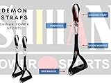 DEMON Klimmzüge Griffe Gymnastik Pull-ups Hängen Gym Riemen/Griffe für Männer/Damen, AB Griffe, Aufzieh Griffe mit Haken, Pull-ups Klimmzüge Stange Befestigung Universal Fassung mit Karabinerhaken Fassung - 2