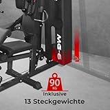 AsVIVA MG4 Multi-GYM Power IV Multi Kraftstation inkl. Gewichte – die Fitness-Station als Hantelbank, Krafttrainer, Muskeltrainer sowie Bauchtrainer - 3