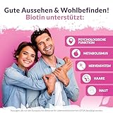 Biotin Haarwuchs – Ergänzungsmittel, 365 Tabletten (Versorgung für ein ganzes Jahr) Nu U hochdosiertes Biotin 10,000 mcg, Vitamin B7 für gesunde Haare, Nägel und Haut – für Vegetarier geeignet - 8